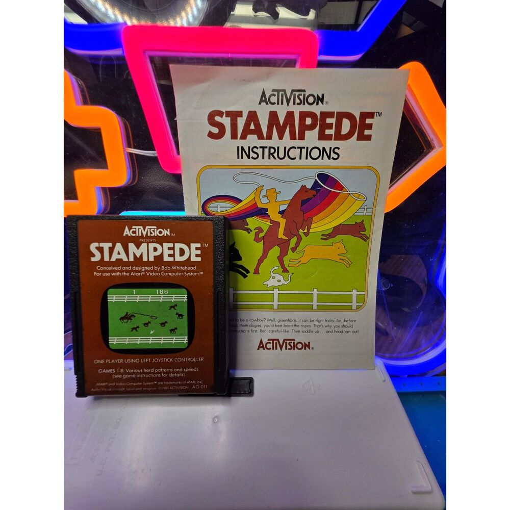 Stampede + Manual for Atari 2600